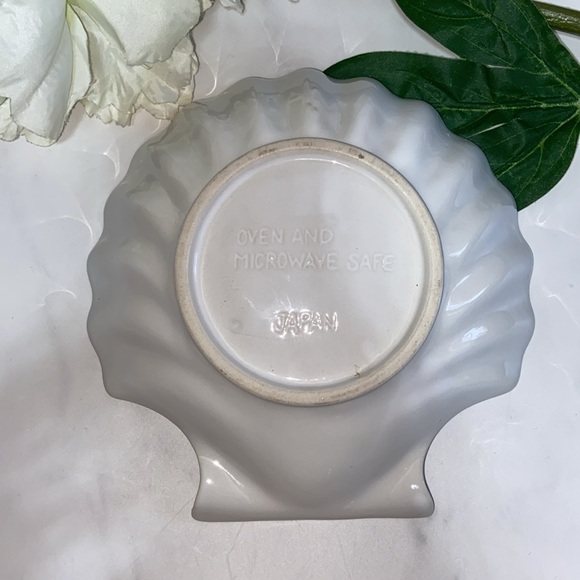 Vintage Ceramic Scallop Sea Shell Oven&Microwave Save Baking Dish Bowl Plate - Picture 3 of 17